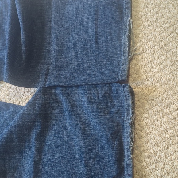 Basic Code 38 34 jeans blue jeans casual worn distressed men's jeans - Picture 12 of 14